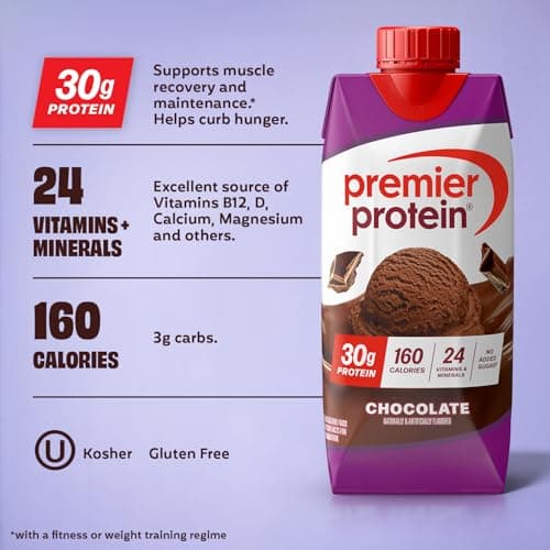 Premier Protein Shake, Chocolate, 30g High Protein, 4 Pack — view 2