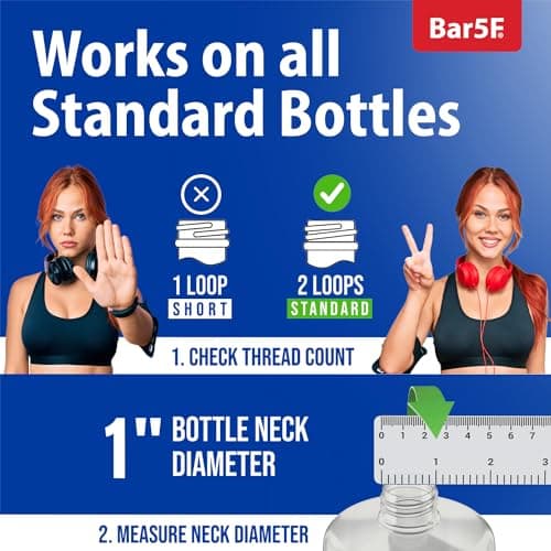 Bar5F Pumps for Shampoo and Conditioner Bottles, Salon-Brand Liters, 2 Pack — view 5