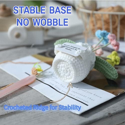 YOOJEE Teacher Gifts for Women Teacher Appreciation Positive Inspirational Graduation Gifts “Thank You for Helping Me Grow!” Thank You Crochet Gift for Teacher from Students — view 2