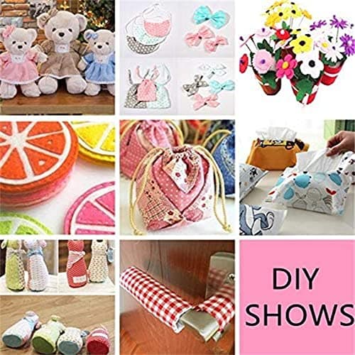 Cotton Fabric DIY Making Supplies Quilting Patchwork Fabric Fat Quarter Bundles DIY for Quilting Cotton Patchwork Cushions (Flowers Square, 9.8" x 9.8") — view 5