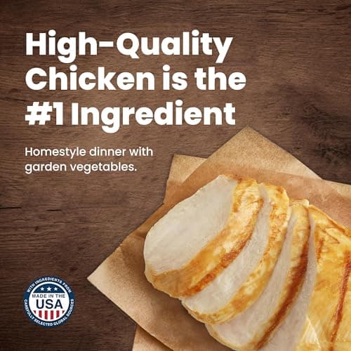 Blue Buffalo Homestyle Recipe Chicken Dinner with Garden Vegetables Paté Natural Healthy Weight Wet Dog Food for Adult Dogs, Made with Natural Ingredients, Vitamins & Minerals, 12.5-oz. Can (3 Count)