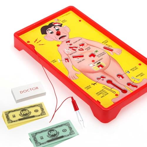 Hasbro Gaming Operation Electronic Board Game, Family Games for Kids Ages 6+, Kids Board Games for 1+ Players, Funny Games for Kids, Easter Gifts for Boys and Girls (Amazon Exclusive)