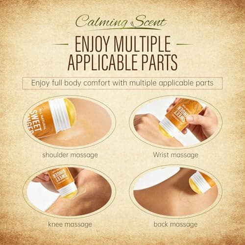 Sweet Ginger Vapor Rub Stick, Multipurpose Vapor Rub with Ginger and Peppermint extracts for Knee Neck Back Massage (1) — view 3