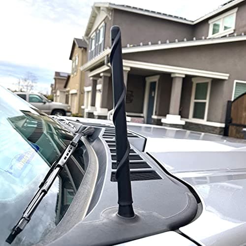 BASIKER Short Antenna for Ford F150 F-150 2009-2024 2025 2026, Ford F150 Accessories, 7 Inch Truck Car F250 F350 Antenna Replacement for AM FM Reception