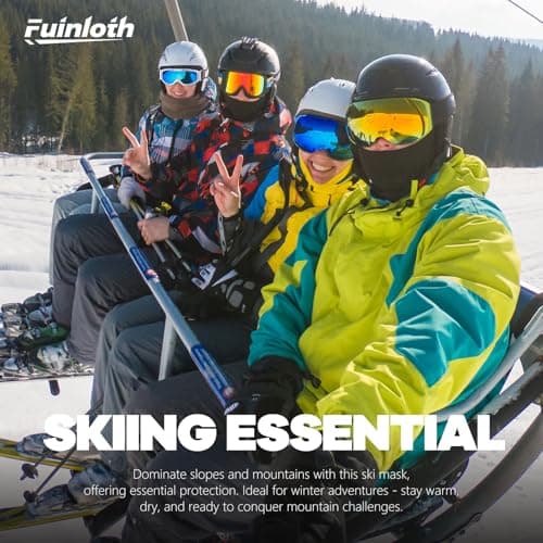 Fuinloth Balaclava Ski Mask, Motorcycle Summer Thin Cooling UV Protection — view 2