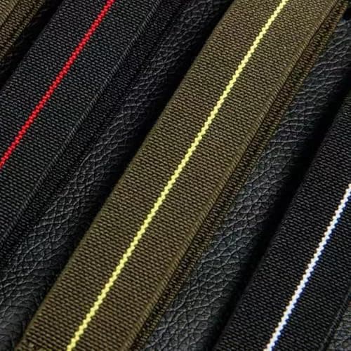 Aoeiwv French Troops Paratrooper Watch Band with Hook-and-Loop Premium Striped Military Elastic Nylon Watch Strap Silver & Black Buckle 18mm 20mm 22mm 24mm Replacement Band Strap for Men Women — view 5