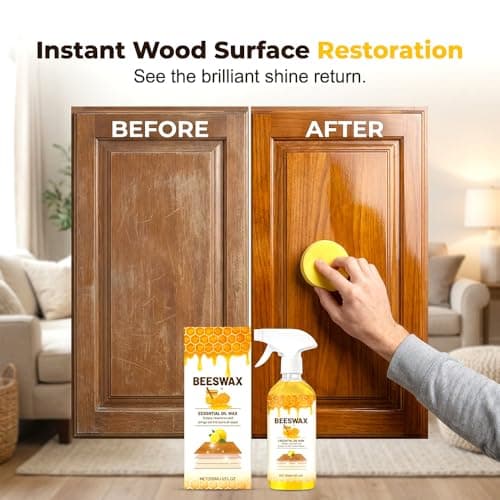 XieJY Beeswax Wood Polish Spray, 2026 New Bee S Wax Furniture Polish and Cleaner Natural Wood Polish Spray for Living Rooms,Kitchens,Wood Furniture Floors (1) — view 2