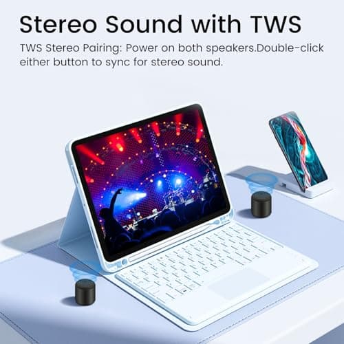 Mini Bluetooth Speaker – Small Portable Tiny Bluetooth Speakers Wireless with TWS Stereo, 5W HD Sound, Bluetooths 5.3, 8H Playtime – Ideal Travel Speaker for Car,Outdoors, Home & Office(1 Pcs) — view 2