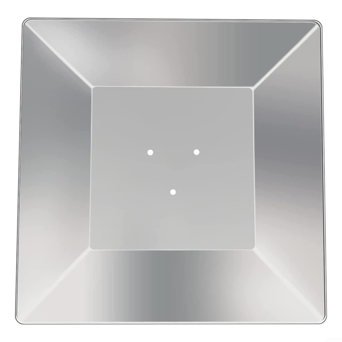 Aluminum Square Reflector Flame Shield For Pyramid Patio Heaters Enhanced Heat Distribution Fits 7 cm or 11 cm Hole Distance Replacement Shield Weather Resistant For Outdoor Use Silver 1 Piece(11cm)