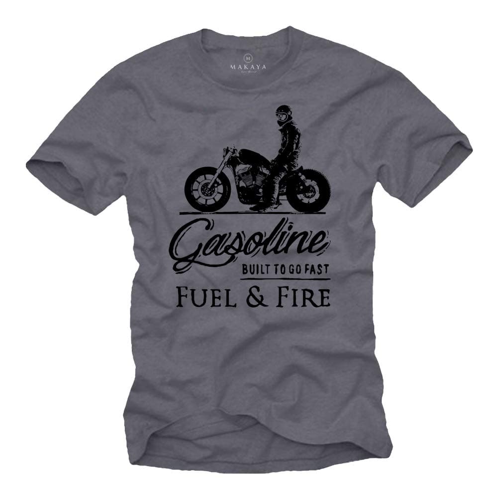 MAKAYA Camiseta Motero Hombre - Motorcycle T-Shirt Motorista