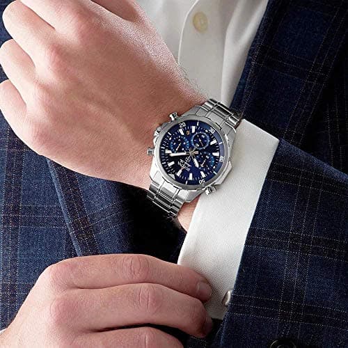 Bulova Men's Marine Star Series B Stainless Steel 6-Hand Chronograph Quartz Watch, Blue Dial Style: 96B256 — view 5