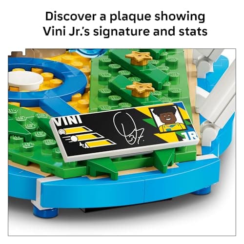 LEGO Editions Vini Jr. – Soccer Highlights - Building Set for Boys & Girls, Ages 10+ - Collectible Soccer Gift W/Plaque - Kids Bedroom or Shelf Decor - 43027 — view 3