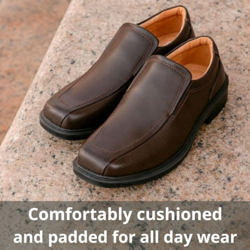 Deer Stags Men's Greenpoint Dress Shoes Comfortable Slip On Formal Loafers for Weddings, Church, Office, Prom / Black / Men’s 8 Medium — view 2