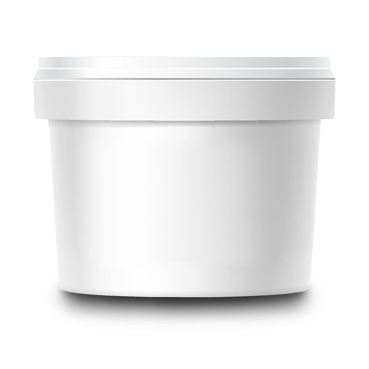 500ml White Bucket With Airtight, Leak-Proof, Tamper Evident Lid