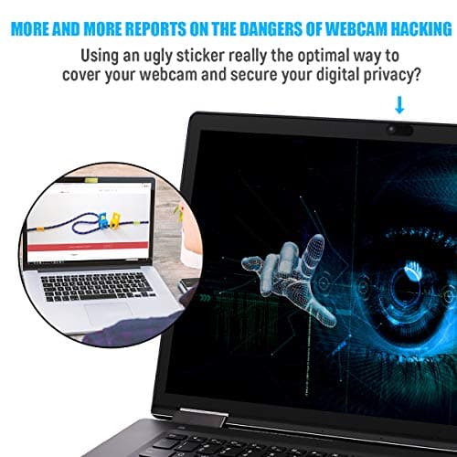 Laptop Camera Cover Slide, 0.028 Inch Ultra Thin Laptop Camera Cover Blocker, Laptop Accessories for iPhone MacBook Laptop, Desktop, PC, Tablet, Protect Your Visual Privacy Security (Pink-3 Pack) — view 4