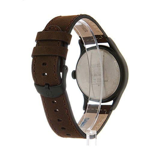 Timex Men's Expedition Scout 40mm Watch – Cream Dial Black Case & Brown Leather Strap — view 2