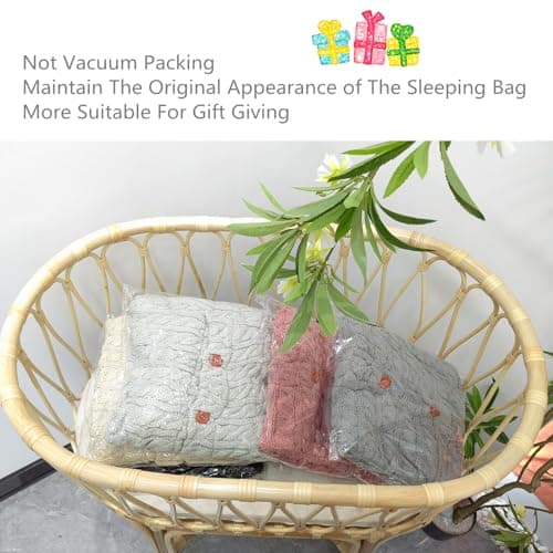 insular Warm Baby Sleeping Bag Envelope Winter Kid Sleepsack Footmuff Stroller Knitted Sleep Sack Newborn Knit Wool Swaddling Blanket (Beige)