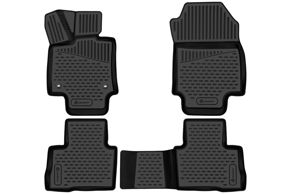ELEMENT Alfombrillas 3D para Toyota RAV4 Híbrido 2018- | Familiar XA50 | Europa | Alfombrillas Coche | 4 Piezas