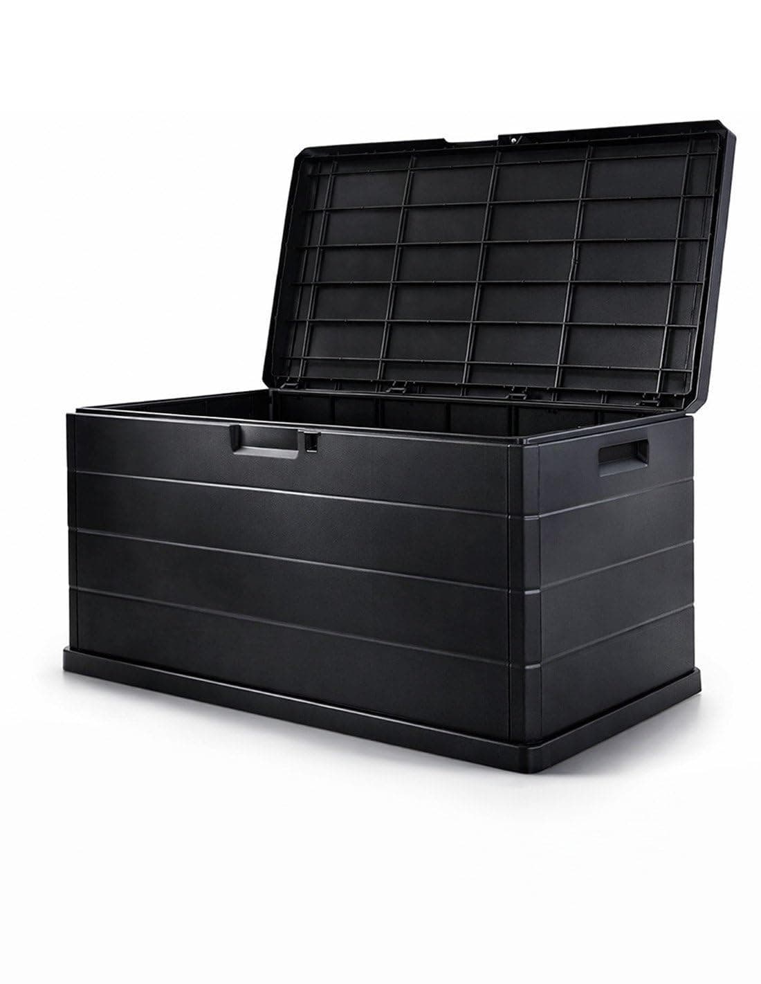 Jardin202 - Baúl Exterior Grande 170L / 340L de Resina para Jardín y Terraza | Arcón de Almacenaje | Impermeable | Resistente UV | Antracita | 340 L () | 340 L