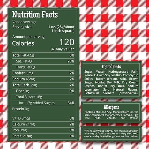 Valley Fudge, Vanilla Fresh Artisan Fudge, Real Butter, Gourmet Candy, Half Pound Package