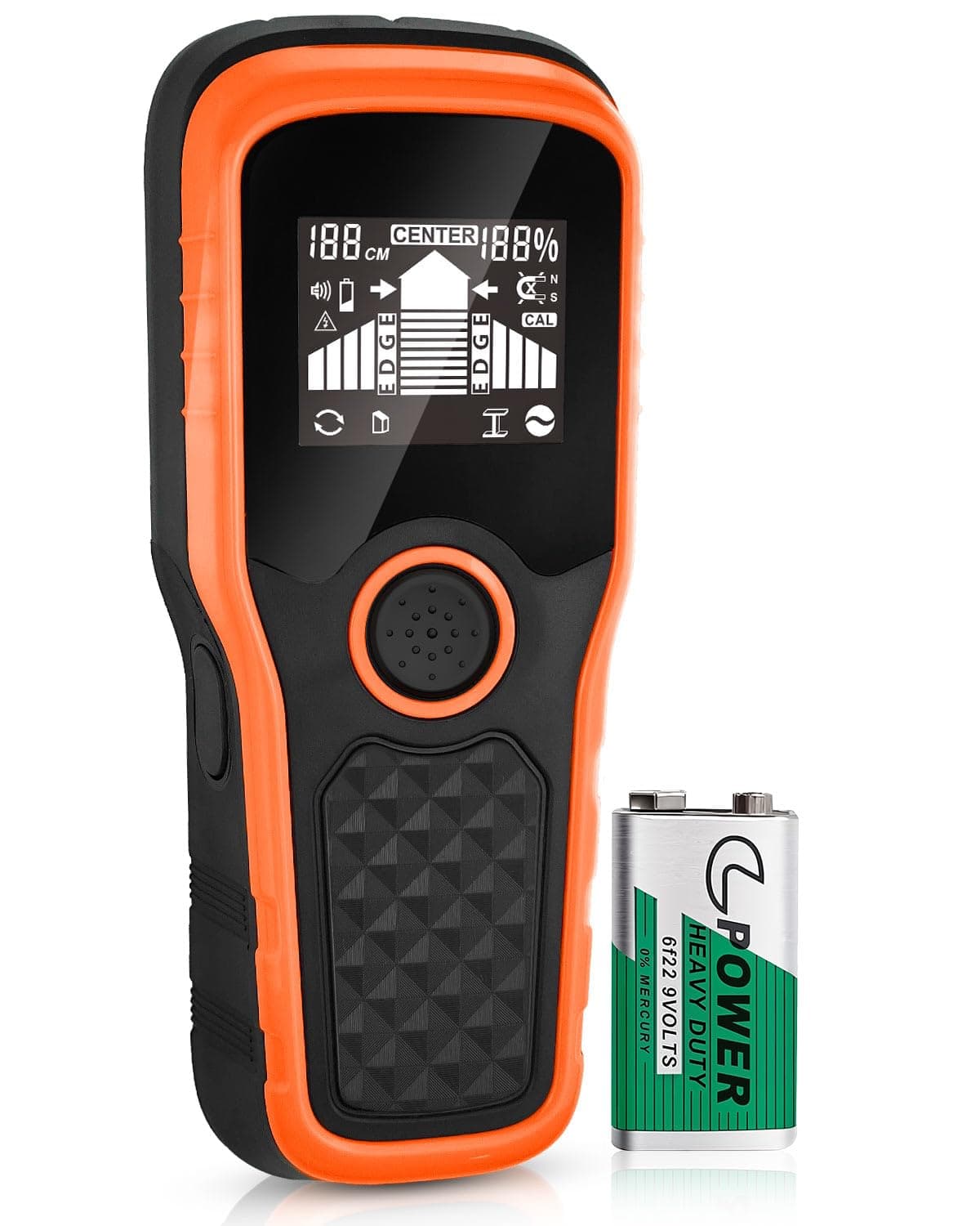 2026 Upgraded Smart Automatic Stud Finder, 5-in-1 Electronic Stud Detector Wall Scanner with LCD Display & Audio Alarm, Stud Sensor Beam Center Finding for Wood Wire Metal Stud Cable Joist Detection