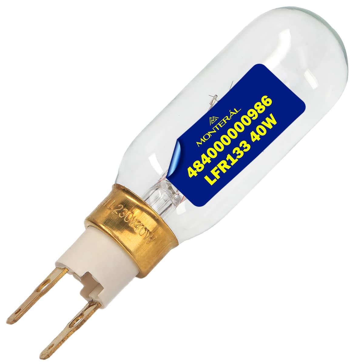 MONTERAL Bombilla para Frigorifico LFR133 230/240V 40W con Código Original 484000000986 para Whirlpool