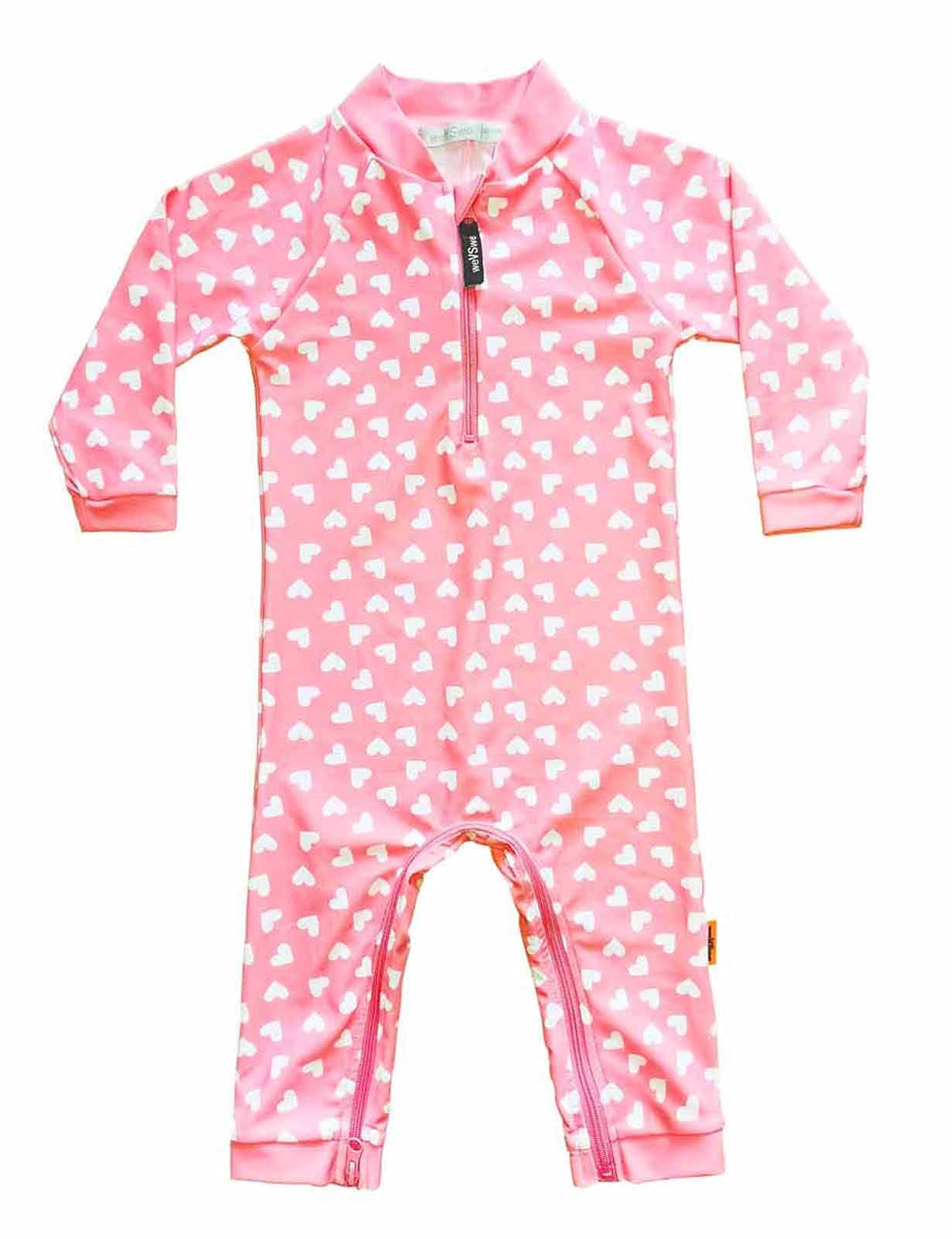 weVSwe Baby Toddler Boy Swimsuit Long Sleeve Baby Swimwear UPF 50+ Sun Protection Rash Guard Swimming Costume with Crotch Zipper 0-3 Years