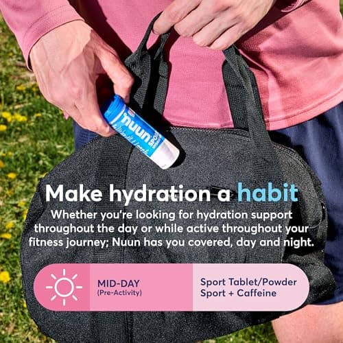 Nuun Sport Electrolyte Tablets with Magnesium, Calcium, Potassium, Chloride & Sodium, Gluten Free & Vegan, Mixed Flavors, 6 Pack (60 Servings Total) — view 3