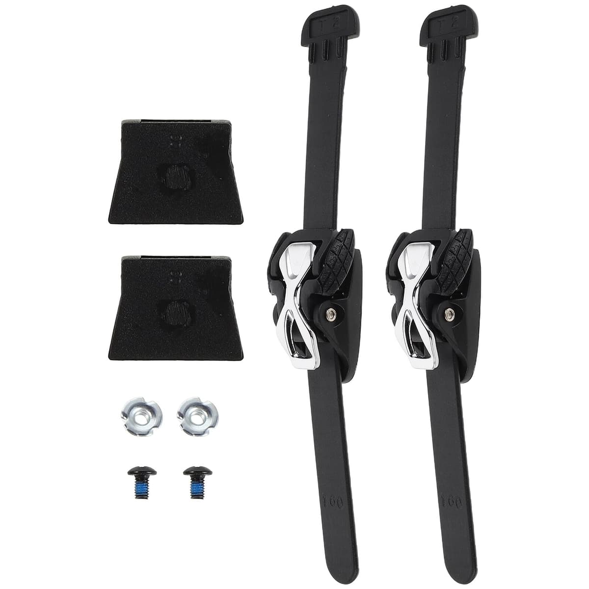 ORFOFE Correas de Hebilla Ajustables para Patines en Línea Juego de 2 Unidades con Cierre Microajustable Accesorios Aplicables con Tornillos para Patinaje Ciclismo de Montaña y Hockey