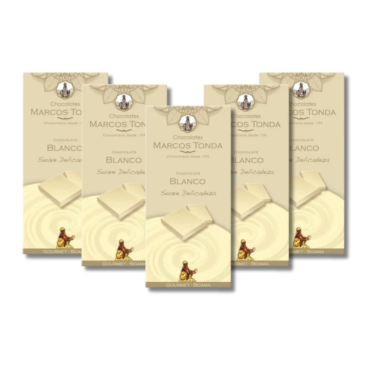 Chocolates Marcos Tonda – Chocolate Blanco Gourmet X5 | Chocolate Con Leche 100g X5 | Chocolate Gourmet | Chocolates Originales Para Regalar
