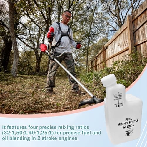 Mixing Bottle for Loading 2 Stroke Engines Oil Fuel, 4 Ratios 32:1/50:1/40:1/25:1 — view 3