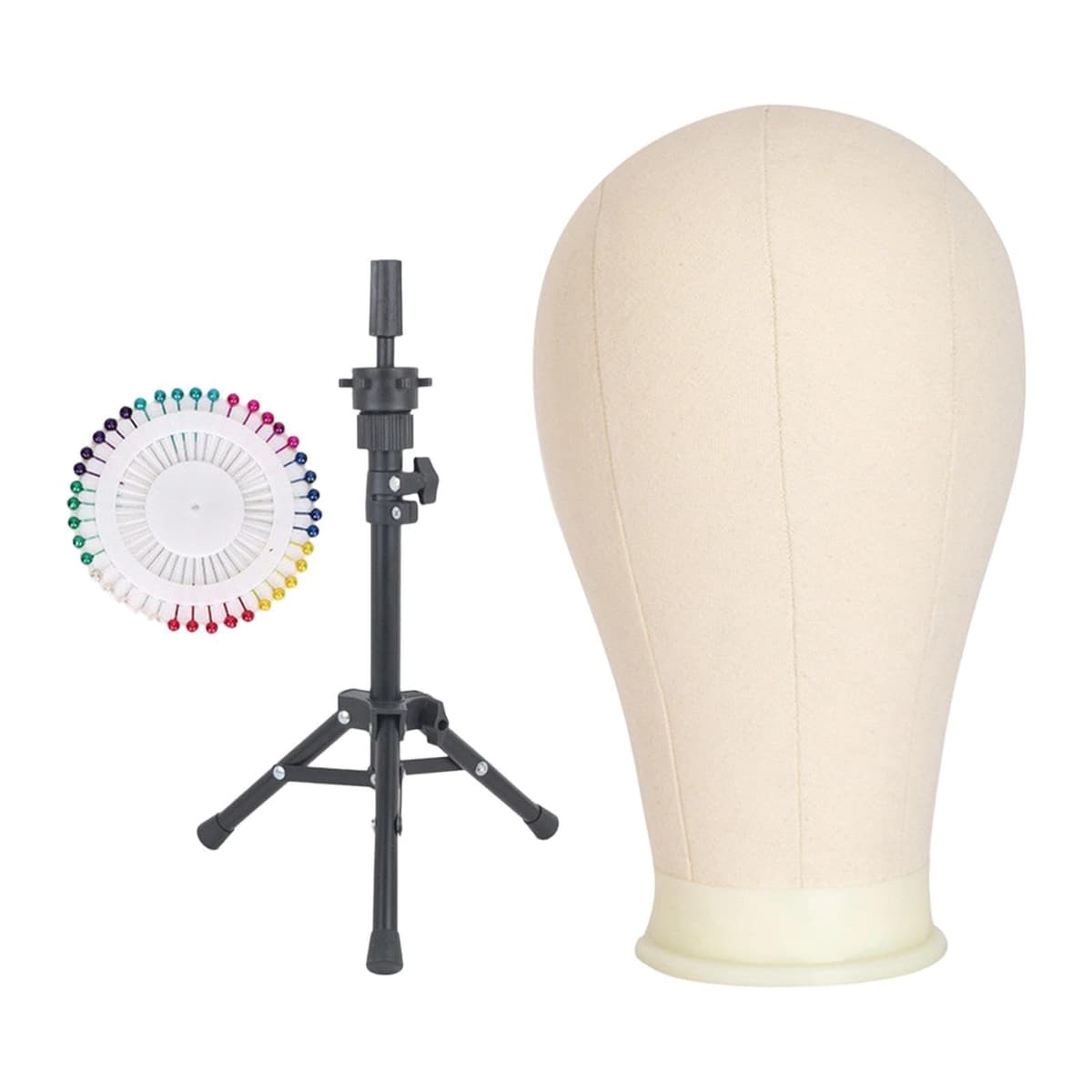 MERIGLARE Cabeza de maniquí Modelo Blanca Resistente con Soporte para Pelucas, para estilizar Gafas, exhibir Sombreros y secarlos, 23 Inch