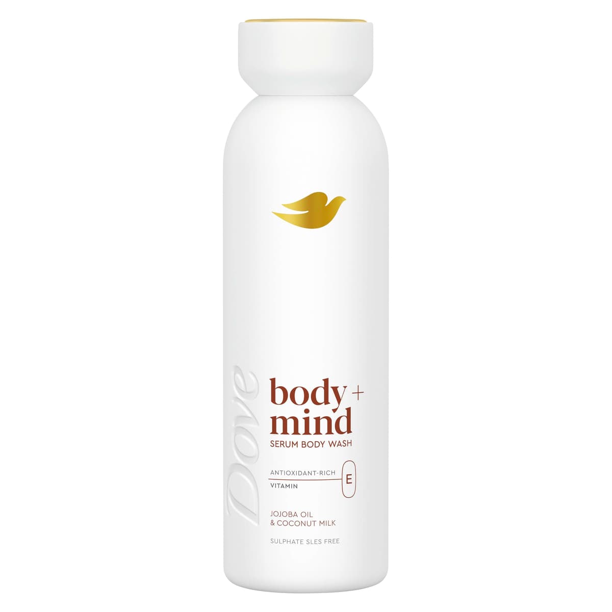 Dove Body + Mind Jojoba Oil & Coconut Milk Serum Body Wash body cleanser with antioxidant-rich vitamin E for glowing skin 350 ml