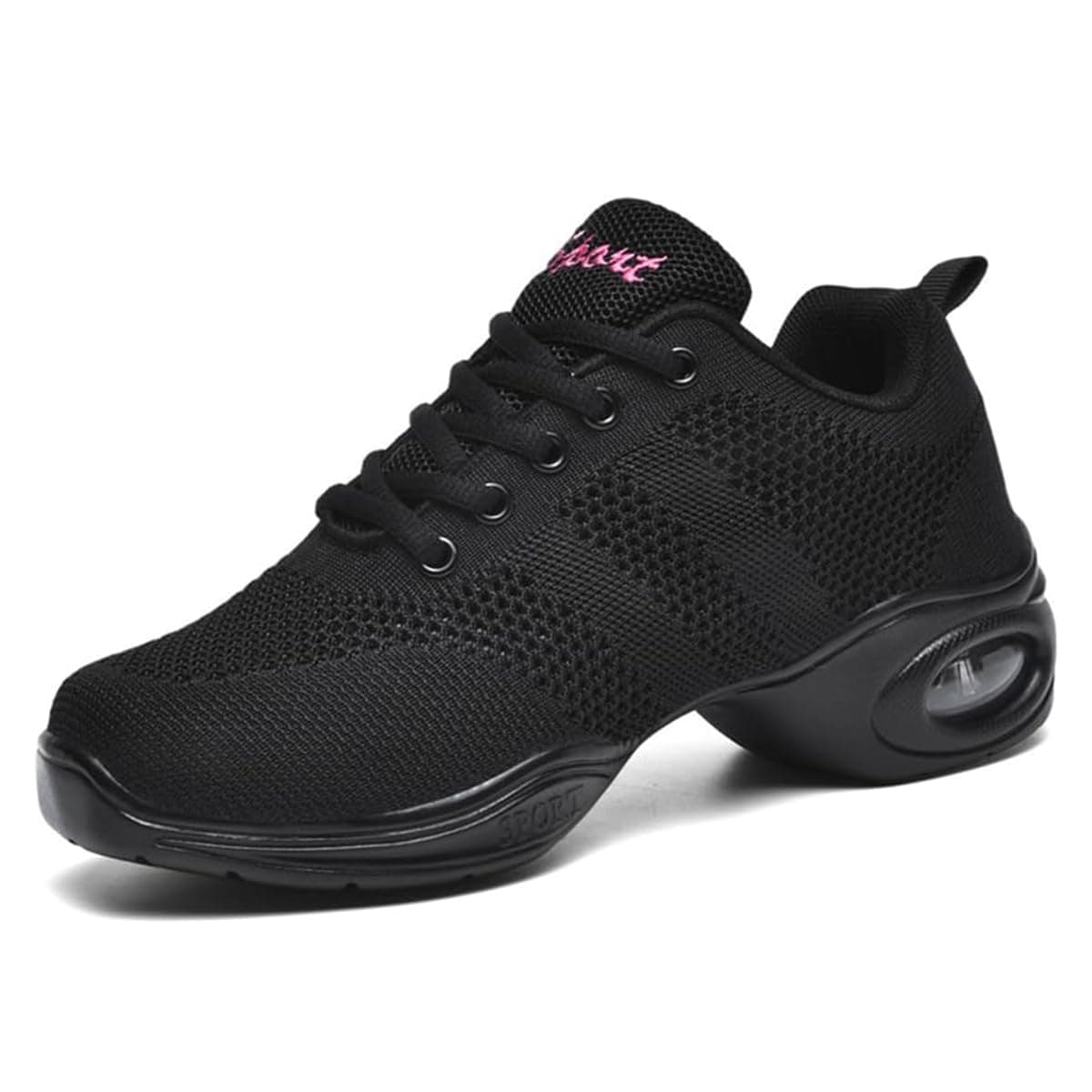 Hixingo Zapatillas de Deporte Jazz para Mujeres, Zapatos de Baile Antideslizantes Baile Sneaker Ligeros y Transpirables para Fitness y Entrenamiento de Danza