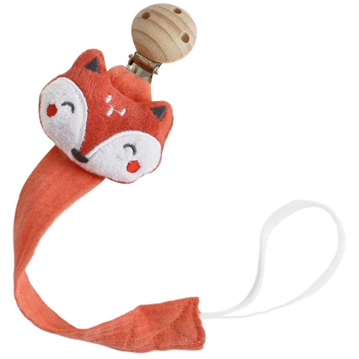 Pacifier Clip Holder - Animal Shape Strap Clip, Anti Lost Kid Soother Holder, Teething Ring Attachment, Secure Tether Fastener, Cute InfantAccessory Organizer, Soft GripClip Design for Pacifier