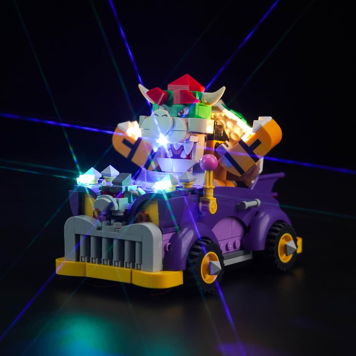 Juego de luces LED para Lego Super Mario Camión Monstruo de Bowser - Set de expansión (sin Lego), Set de iluminación de decoración para Lego 71431 Set de expansión del Coche Músculo de Bowser Juguetes