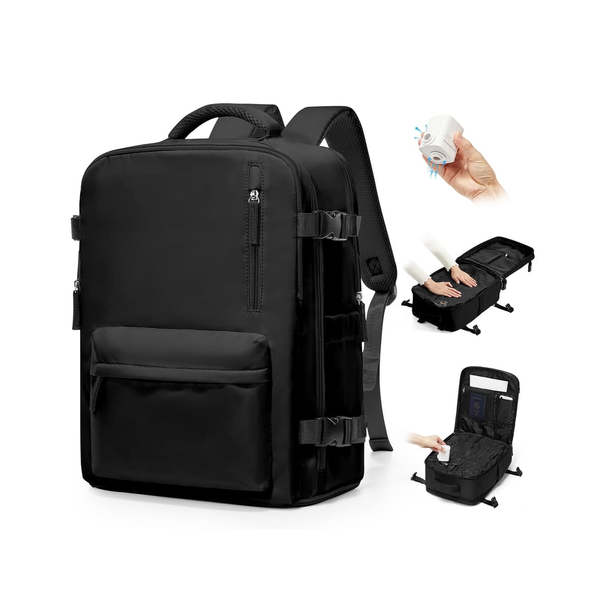 BJLFS Mochila Viaije Cabina Avion 40×30×20 Ryanair Wizzair Mochila al Vacío Equipaje de Mano 40x20x25 Maletas De Viaje Cabina Bolsa de Viaje Mujer para Cabina avion Mochila Portatil 14 Pulgadas