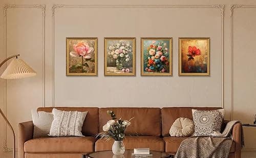 MIEVU 8.5×11 Picture Frame Gold - Picture Frames for Wall Hanging And Tabletop Display, Ornate Photo Frame for Poster,Vintage Frames,with Durable Plexiglass — view 4
