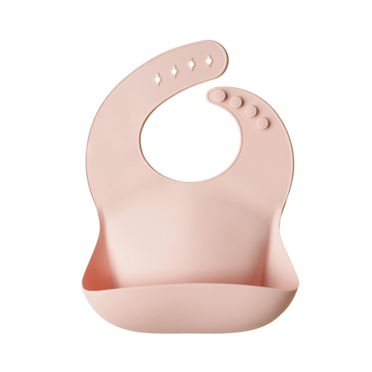 mushie Babero de Silicona para Bebés | Baberos de Alimentación con Bolsillo | Fáciles de Lavar | 4 Tamaños Ajustables | Sin BPA | Accesorio Durable para Niños Pequeños y Niñas |