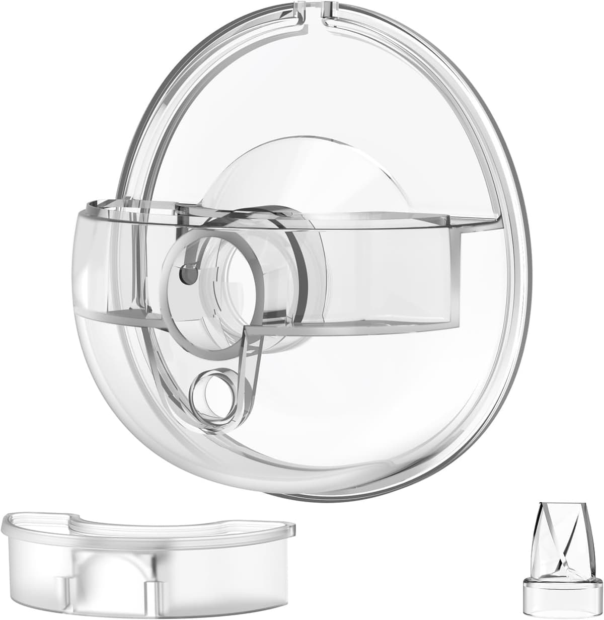KISSBOBO Vaso colector de leche K6 – Repuestos para extractor de leche compatible con KISSBOBO K5, fácil de limpiar, cómodo de llevar, diseño a prueba de fugas