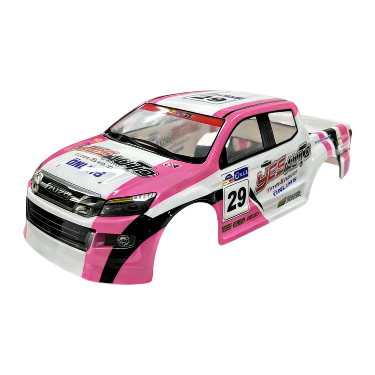 F Fityle Carcasas de carrocería para Coche RC Resistentes a 1/10, Accesorios de Repuesto Profesionales, Suministros, instalación Sencilla, Carcasas de, Rosa