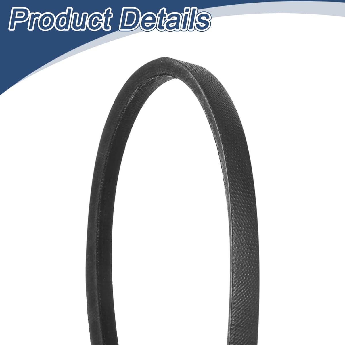 uxcell 3L230 Classic Wrapped Rubber V-Belt, 23"(584mm) Outside Circumference, 3L Profile V Belt 3/8" Width 7/32" Height — view 4