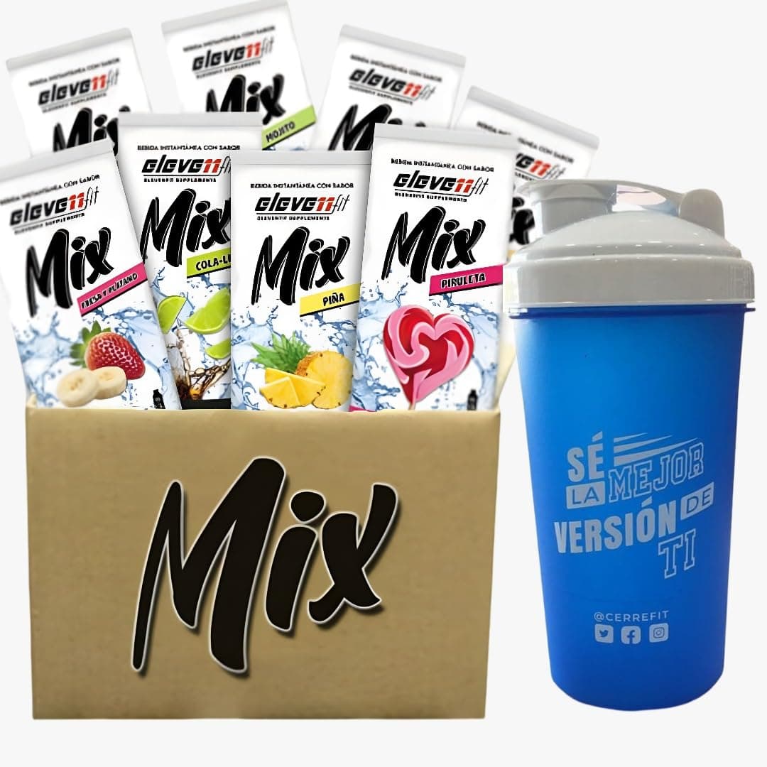 Mix Saborizante - Elevenfit - Pack 24 unidades – Mix Saborizante sin azúcar 24x9g (24Unidad, Drack)