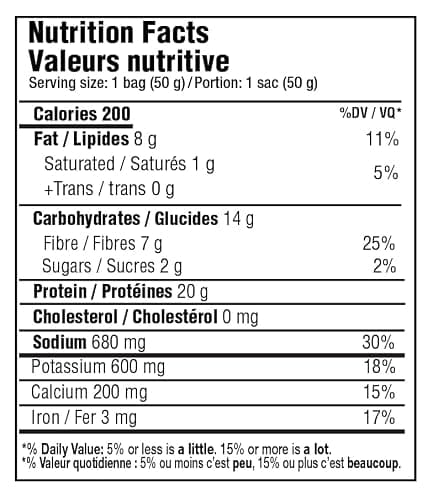 SinFit Protein Chips, 20g Protein/Bag, 50g-Bag, High Fiber, Low Carb, Gluten Free,7/box (7 Bags, Nacho Cheese)