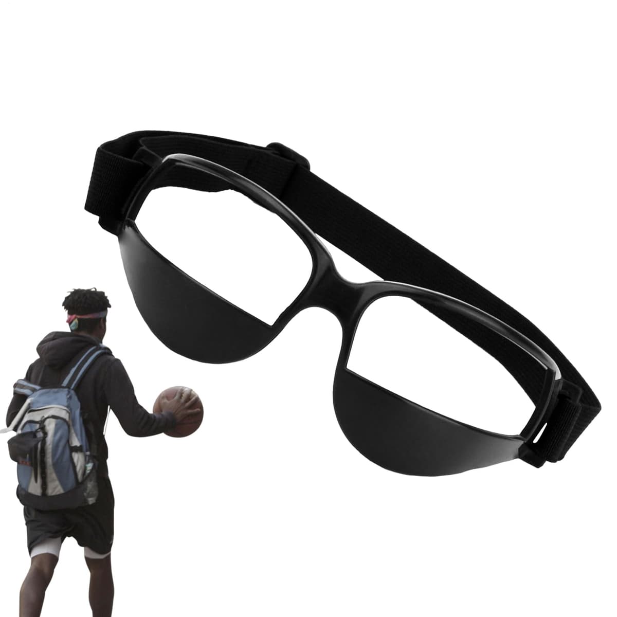 Generisch Gafas de baloncesto, gafas deportivas portátiles, gafas de regateo, especificaciones protectoras para regatear, equipo de entrenamiento de baloncesto