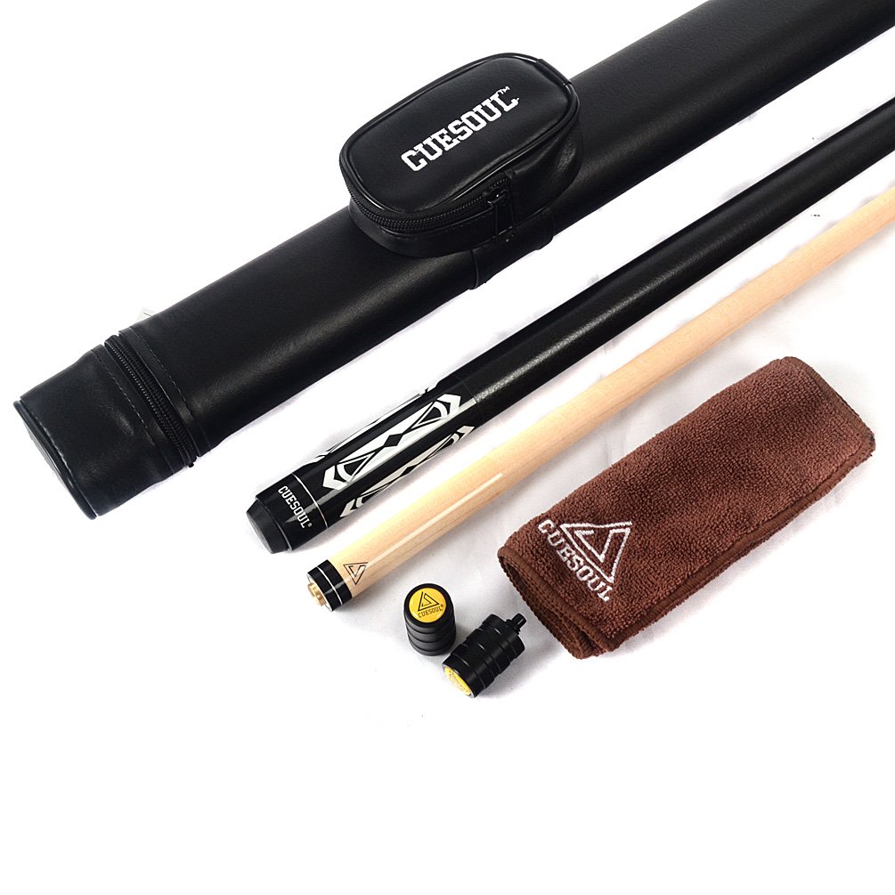CUESOUL 19oz 1/2 Jointed Maple Billar Tacos y Fundas