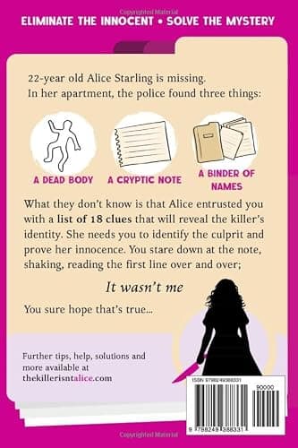 The Killer Isn't Alice: The 46,600 Suspect Murder Mystery Puzzle