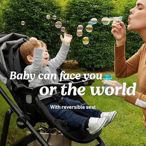 Graco Modes Element Travel System, Baby Car Seat and Stroller Combo, Includes: SnugRide Lite LX Infant Car Seat and Reversible Baby Stroller, Great Gift for New Parents, Canter — view 2
