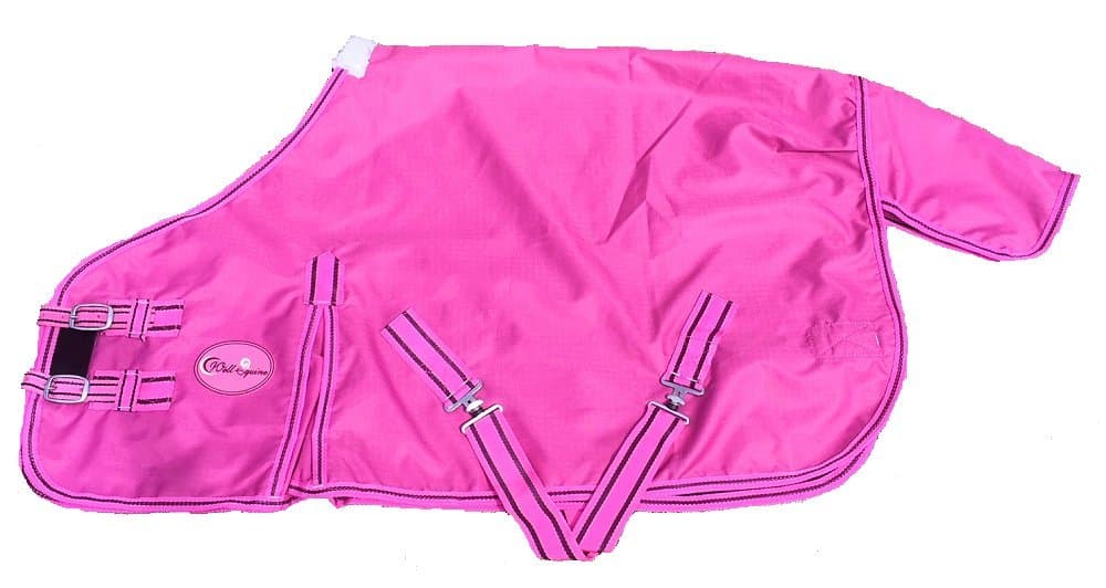 Cwell Equine New Mini Lightweight Turnout Shetland Rug Pony Rug Foal Rug No Fill Choice of Sizes & Colors (3 feet 6 inches, Pink)