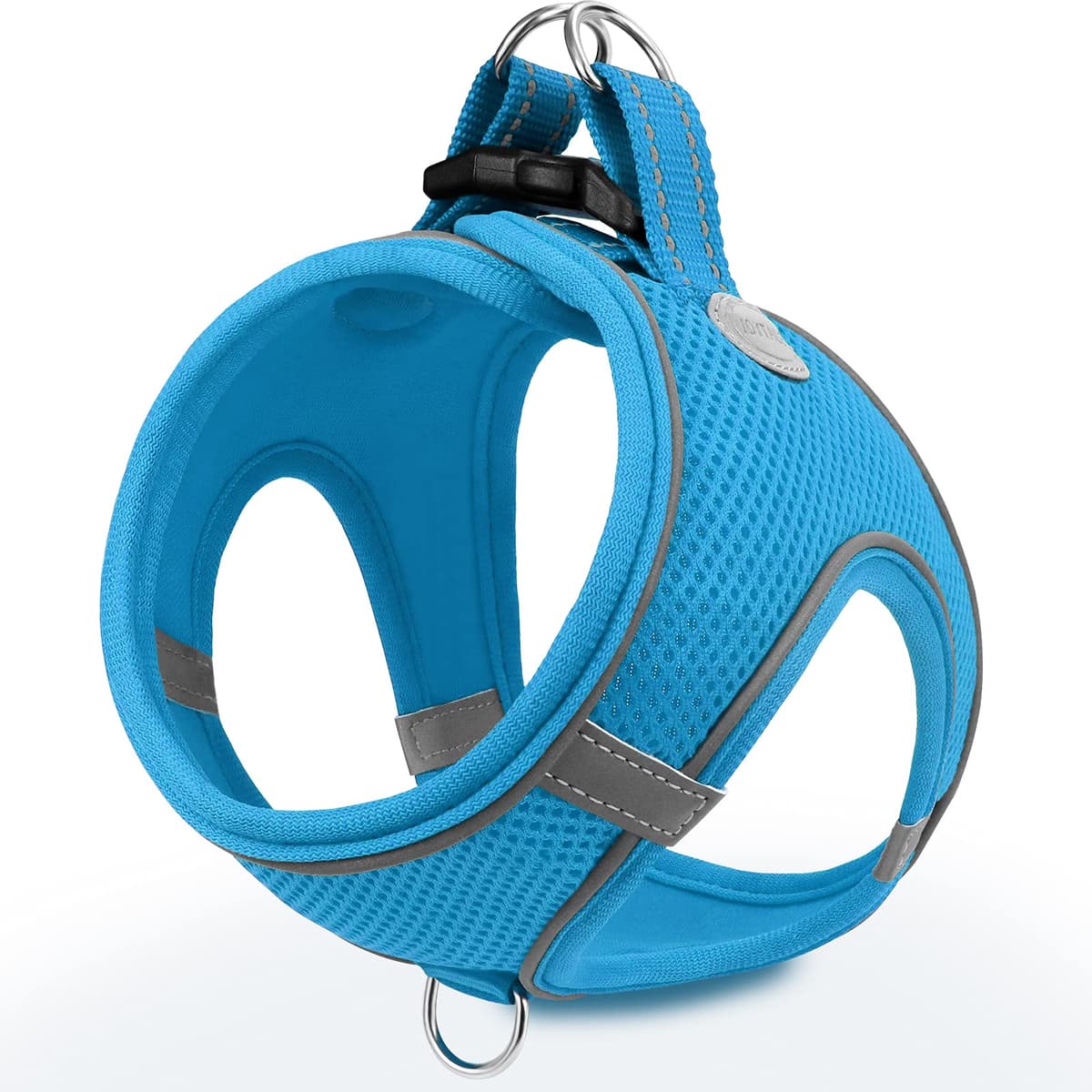 Joytale Arnes Perro, Reflectante Cómodo Transpirable Arnés, Perros Arneses Chaleco para Gato y Cachorros Perro, Azul, XS